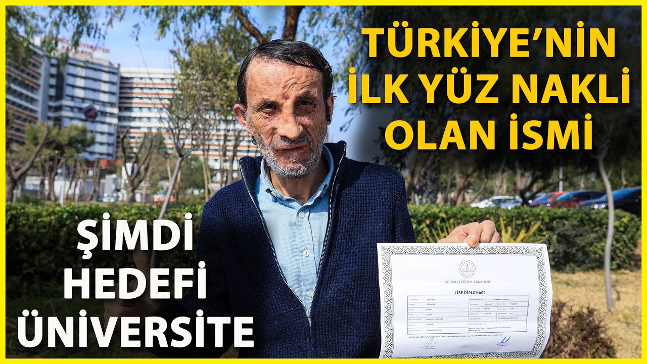 Yüz Nakilli Uğur Acar, Lise Diplomasını Aldı