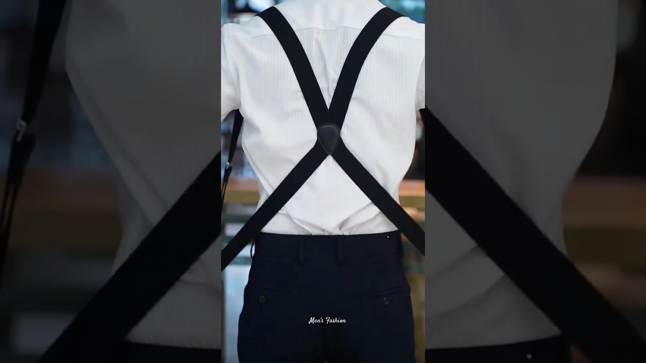 Men's Black Suspender Belt ✨ #fashion #mensfashion #mensstyle #menswear #styletips