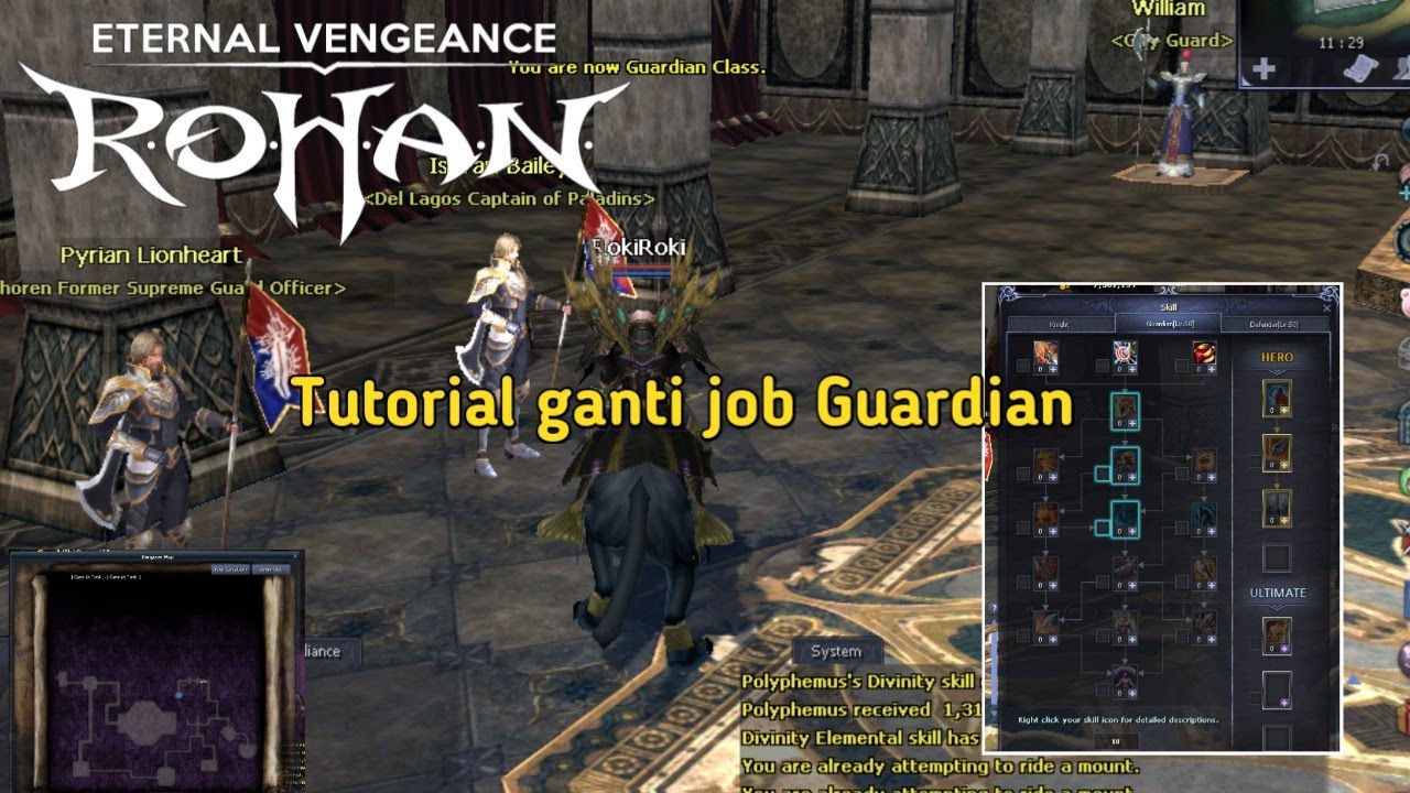 Tutorial ganti job Human Guardian | Rohan Eternal Vengeance | Cara ganti job Guardian