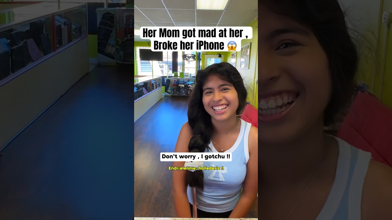 Mom Broke 12 Year Old Daughter&rsquo;s iPhone 😱 #shorts #apple #iphone
