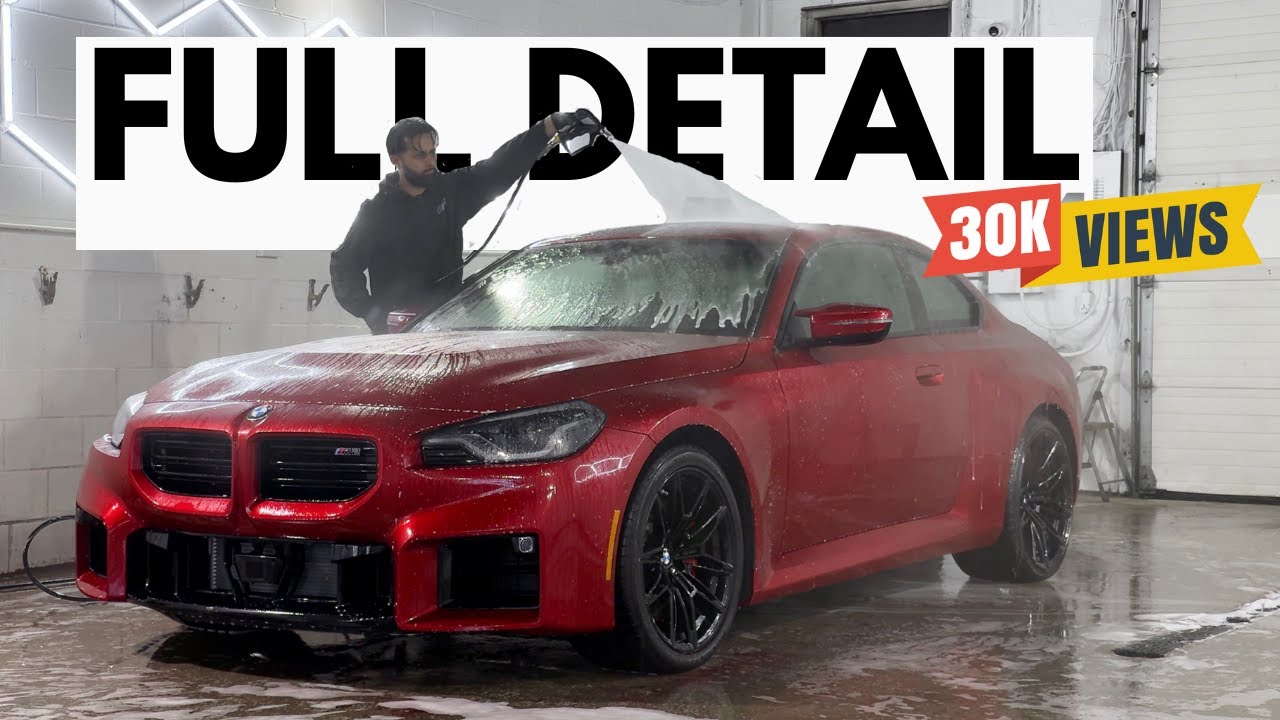 BMW M2 Ceramic Coating process - Exterior Hand Wash, Decontamination, Paint Correction & Coating.