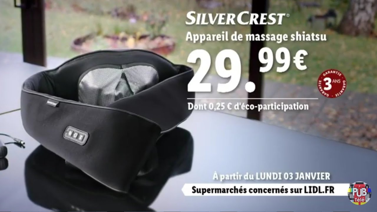 Lidl appareil de massage shiatsu Silvercrest 