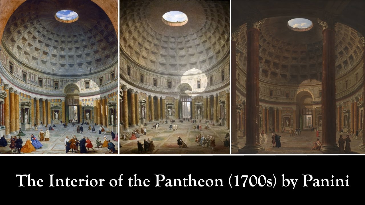Interior of the Pantheon (1734-1747) by Giovanni Paolo Panini