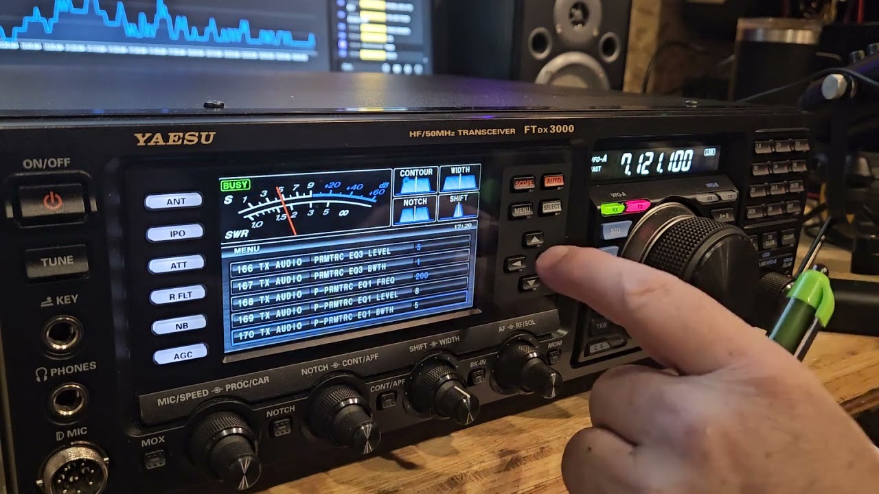 Audio settings for the yaesu ftdx3000 ham radio 