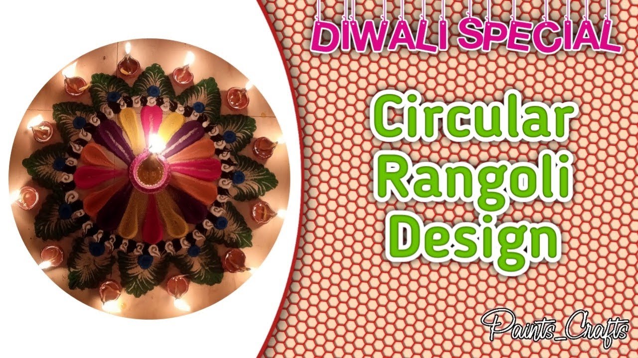 Rangoli || Circular Rangoli || Diwali Special || Canvas Of Bongs