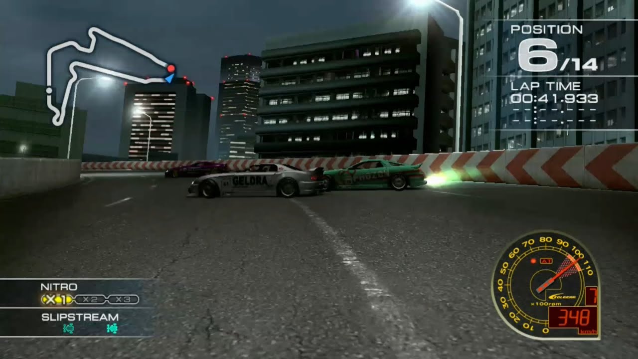 Ridge Racer 7 Maker's Trial DRAGON SABER with Raggio at Rave City Riverfront R [Driver's view]