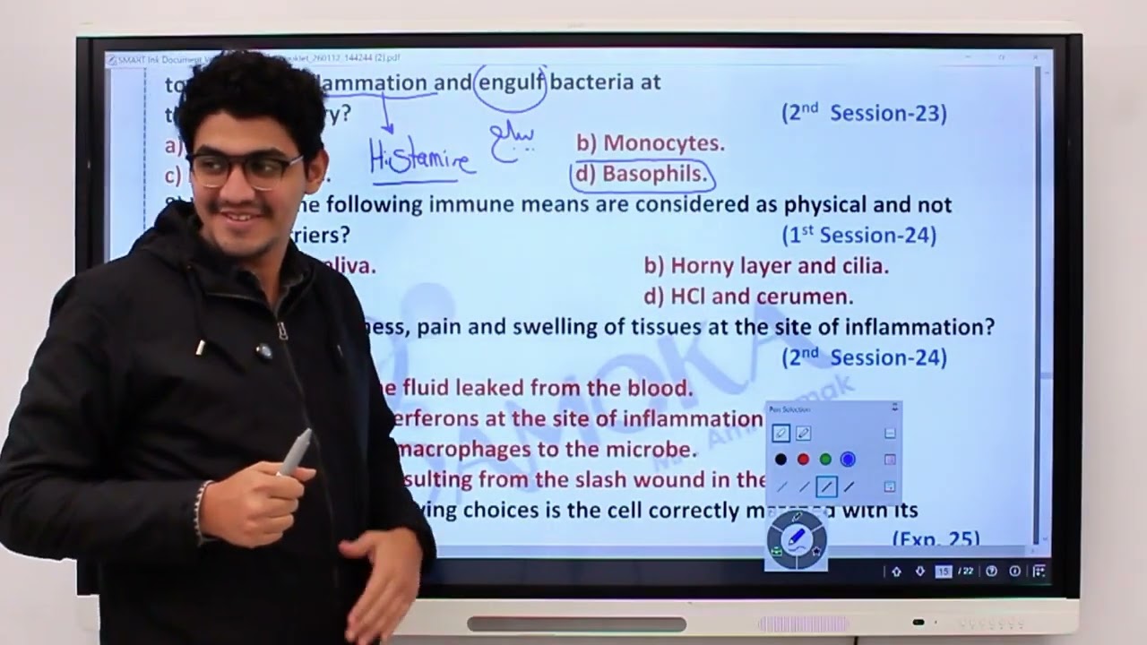 Senior 3 - حل ال previous exams للدرس الثالث في ال Immunity ❤️
