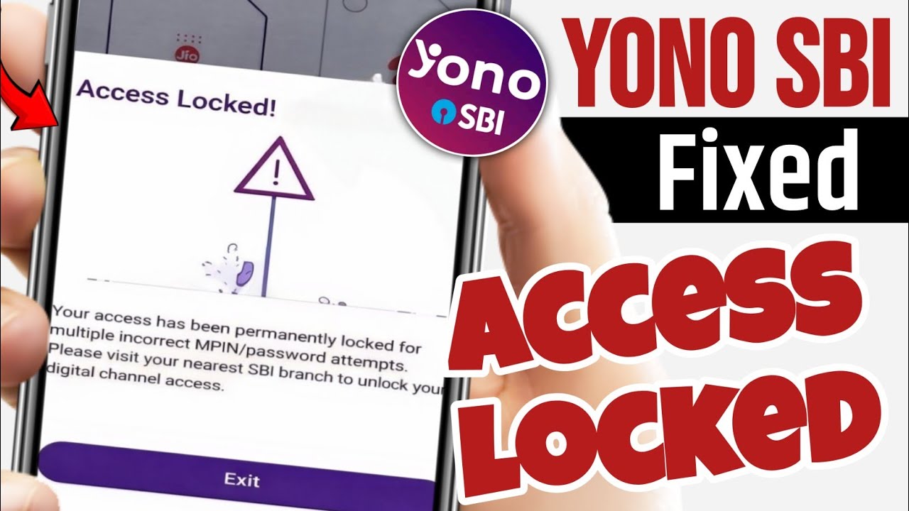 Access Locked YONO SBI Problem Fix | YONO SBI Access Locked Problem | Sbi Bank 