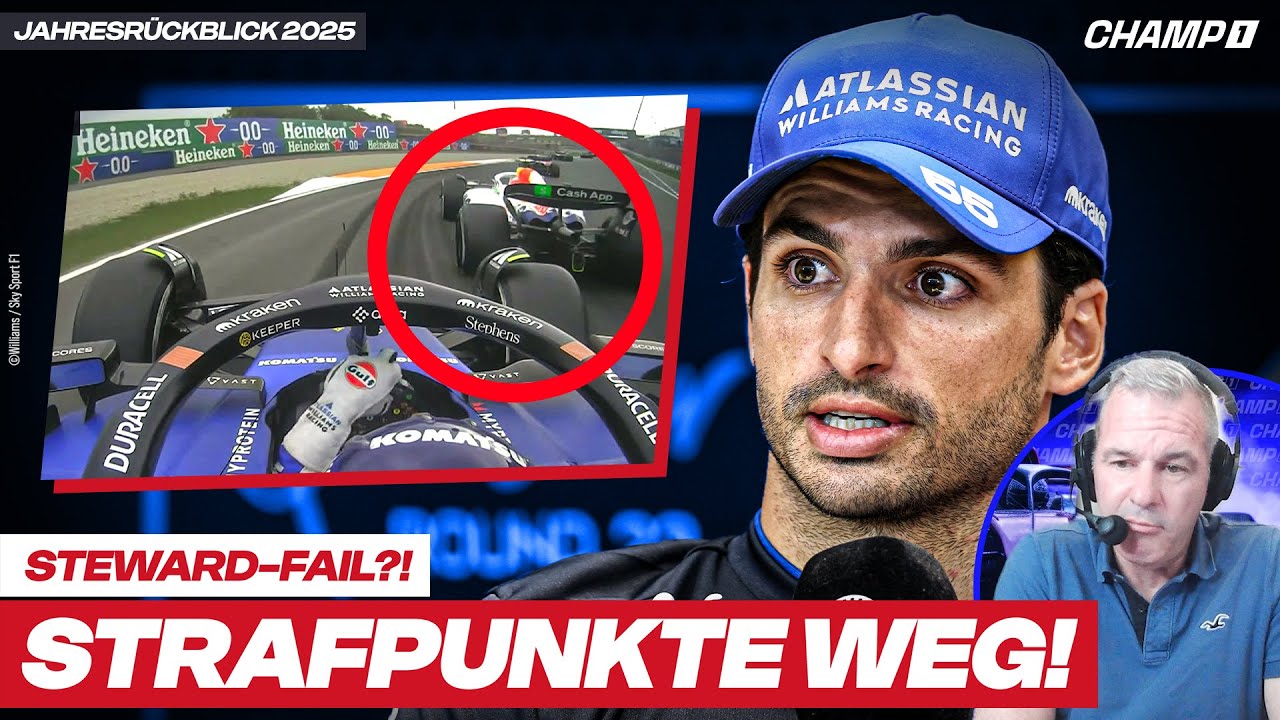 Steward-Desaster! Sainz bestraft, dann Strafpunkte weg – was lief schief? Rennleiter zerlegt FIA