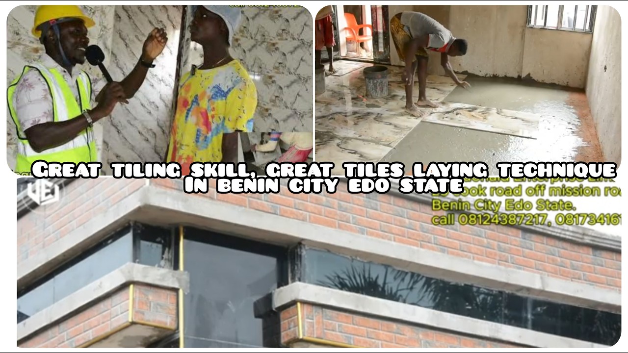 Great tiling skill, great tiles laying technique