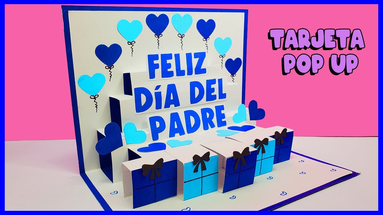 Como hacer una tarjeta para el DÍA DEL PADRE 🥰 Especial día del padre|Handmade easy Card Fathers Day