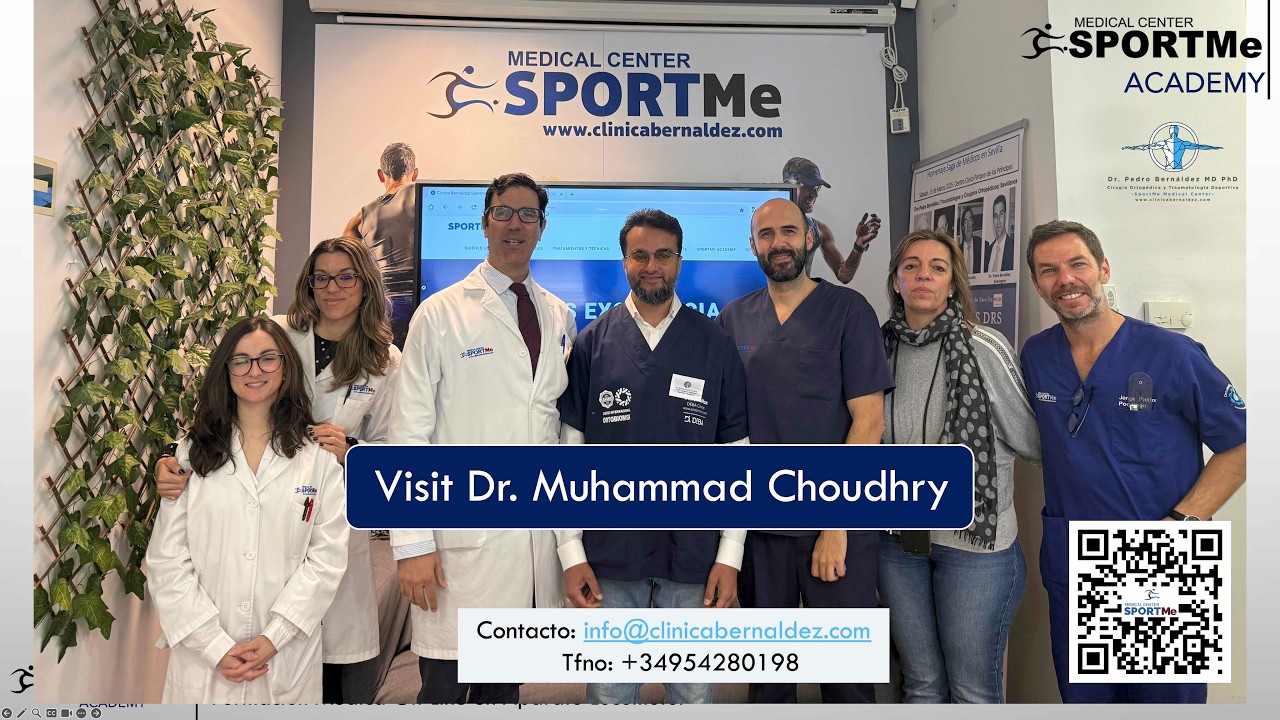 Visit Dr  Muhammad Choudhry to SportMe Medical Center Seville, Spain Regenerative Medicine education