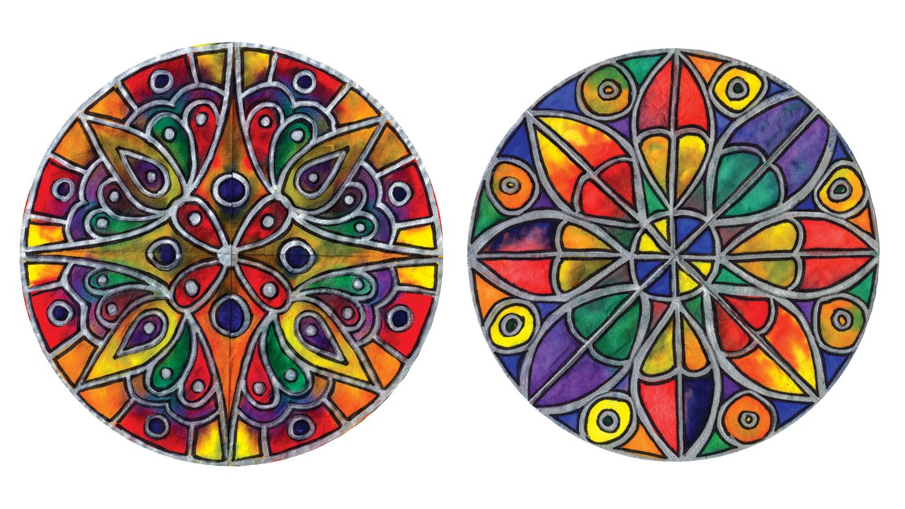 Color Diffusing Rose Window - Project #109
