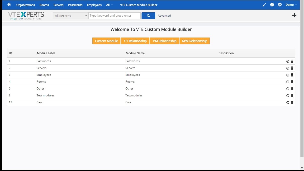 VTiger Custom Module & Relationship Builder (VTiger Extension)