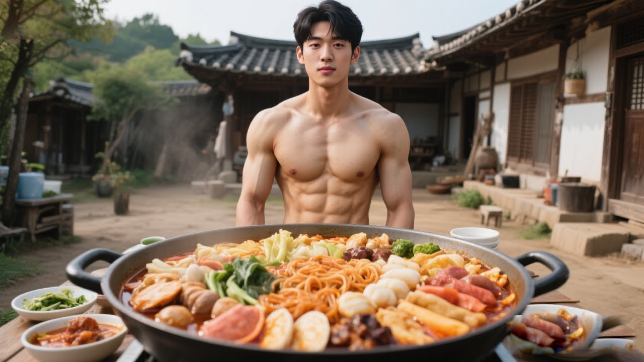 自制韩国部队火锅！多种食材齐上阵，浓郁汤底香气扑鼻，暖胃又过瘾