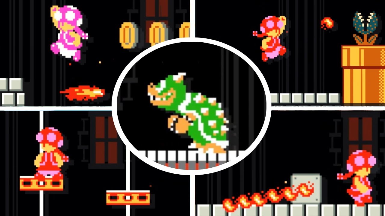 Super Toadette Bros  - All Castles + Ending
