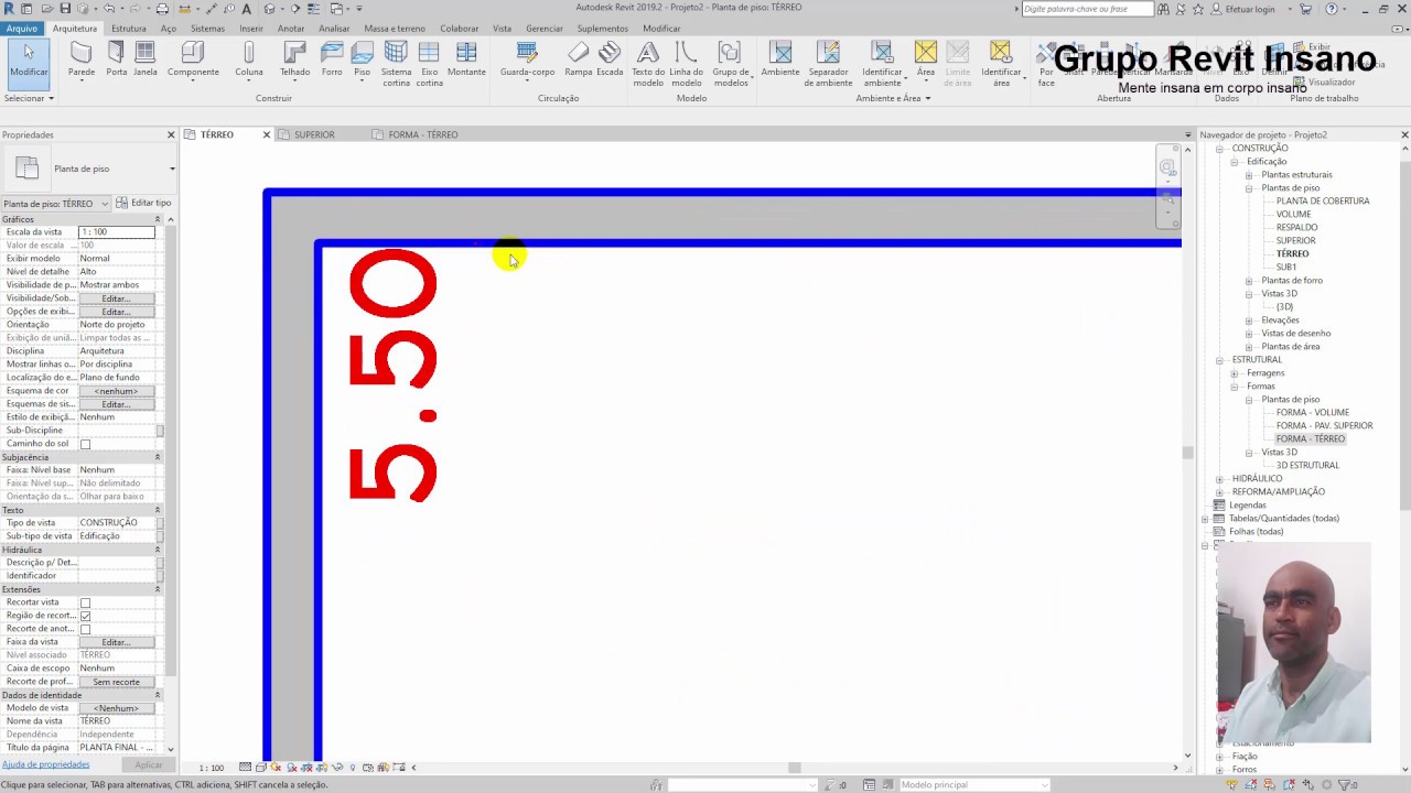 Como configurar uma Cota Cheia. (cotas internas de ambientes) no Revit
