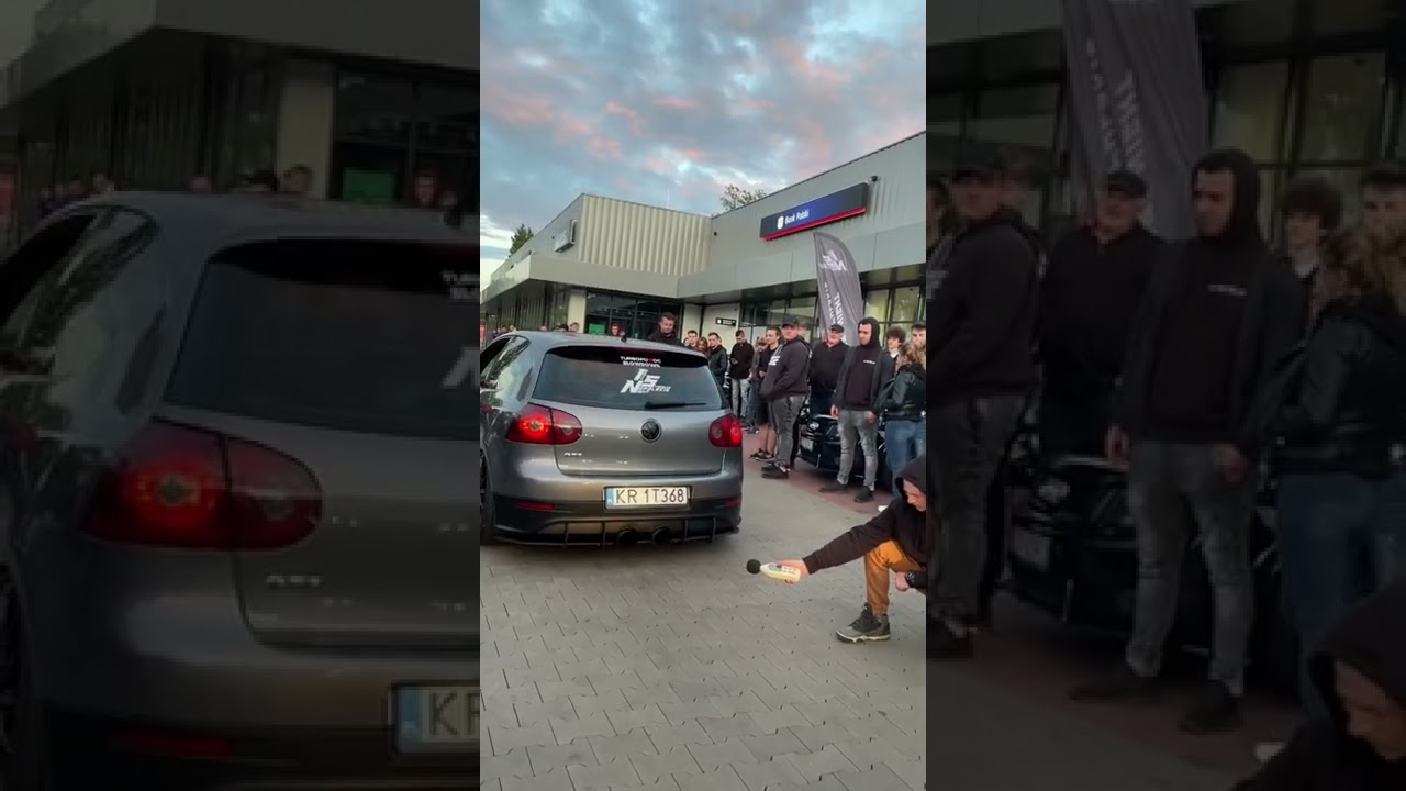 Golf V GTI 260hp Sound Check +  burn tires