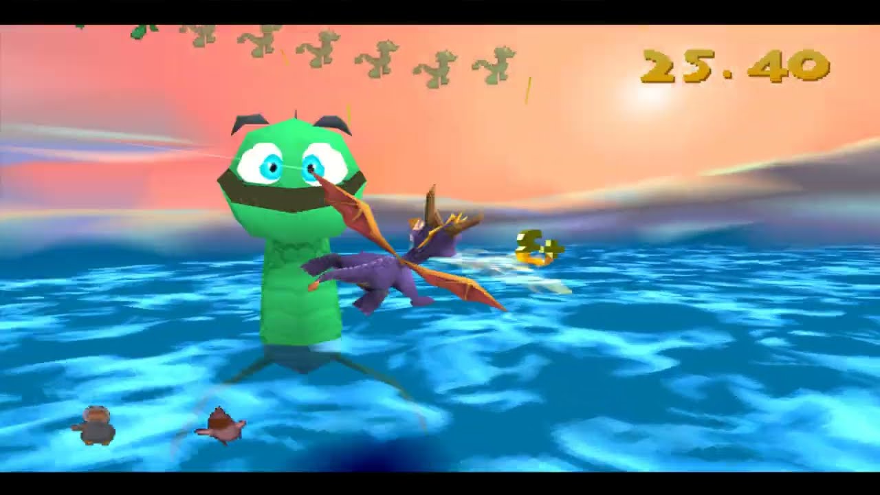 Spyro 2 Ripto's Rage Part 21: ICY SPEEDWAY PS1 4K