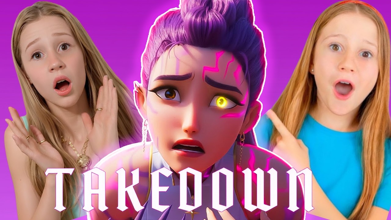 TAKEDOWN | KPOP DEMON HUNTERS x LIKE NASTYA | DIANA AND ROMA (Official Music Cover)