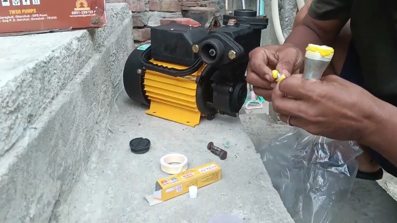 New home  water motor unboxing and installation