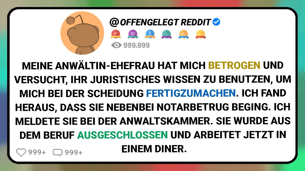 Meine Anw&auml;ltin-ehefrau Hat Mich Betrogen Und Versucht, Ihr Juristisches Wissen Zu Benutzen,....