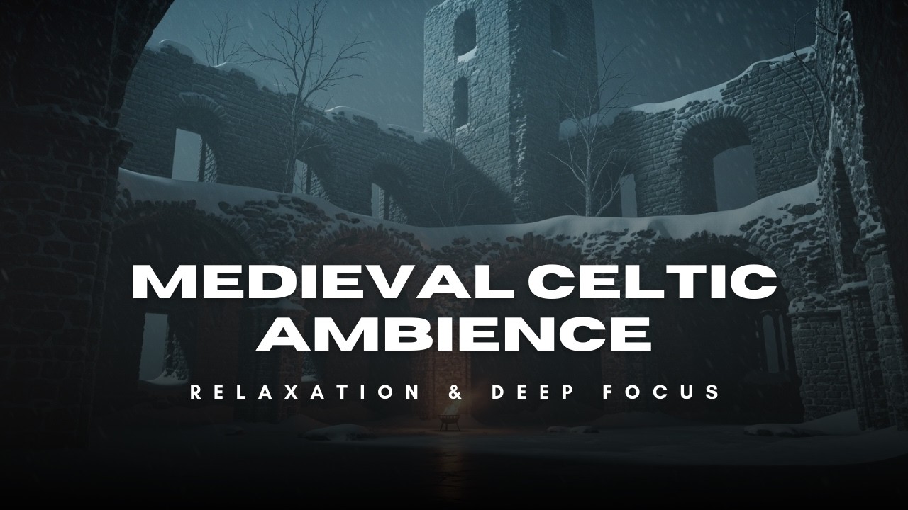 Fantasy Winter Ambience | Relaxing Celtic Instrumental Snowy Fortress