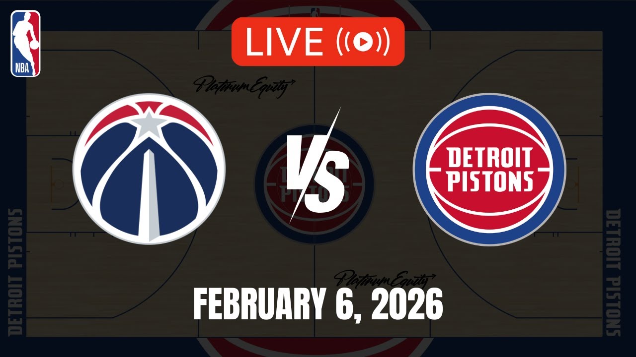 NBA LIVE! WASHINGTON WIZARDS vs DETROIT PISTONS | 2025-26 NBA SEASON | Feb. 6, 2026 | NBA 2K26