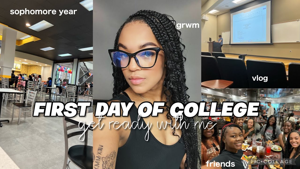 FIRST DAY OF SCHOOL GRWM + VLOG 2022 | *college sophomore* | USM