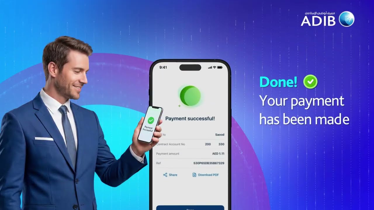 ADIB Mobile App - MAKE YOUR PAYMENTS DIGITALLY!