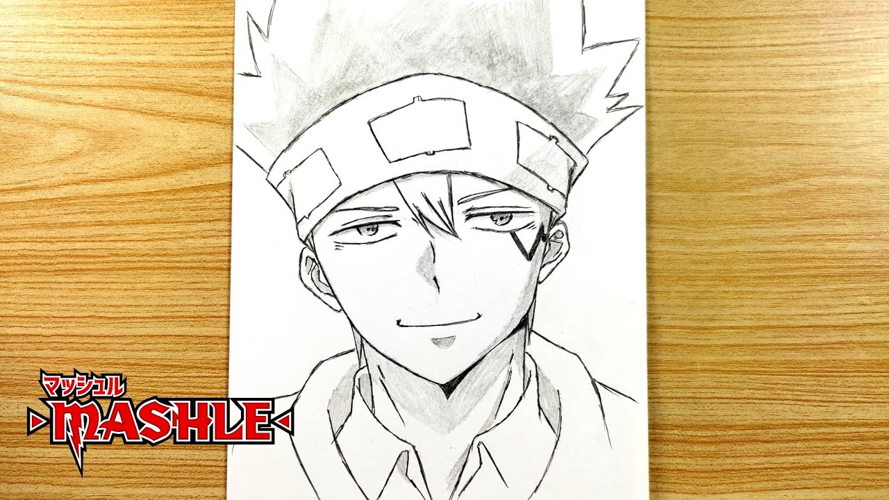 How to draw Dot Barrett | mashle | easy anime drawing tutorial step by step