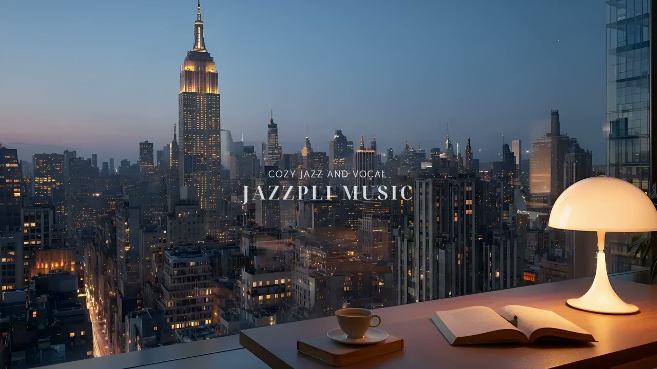 [Playlist] 맨해튼의 블루아워, 따뜻한 재즈 흐르는 창가의 봄 | Spring New York Jazz for Relaxing