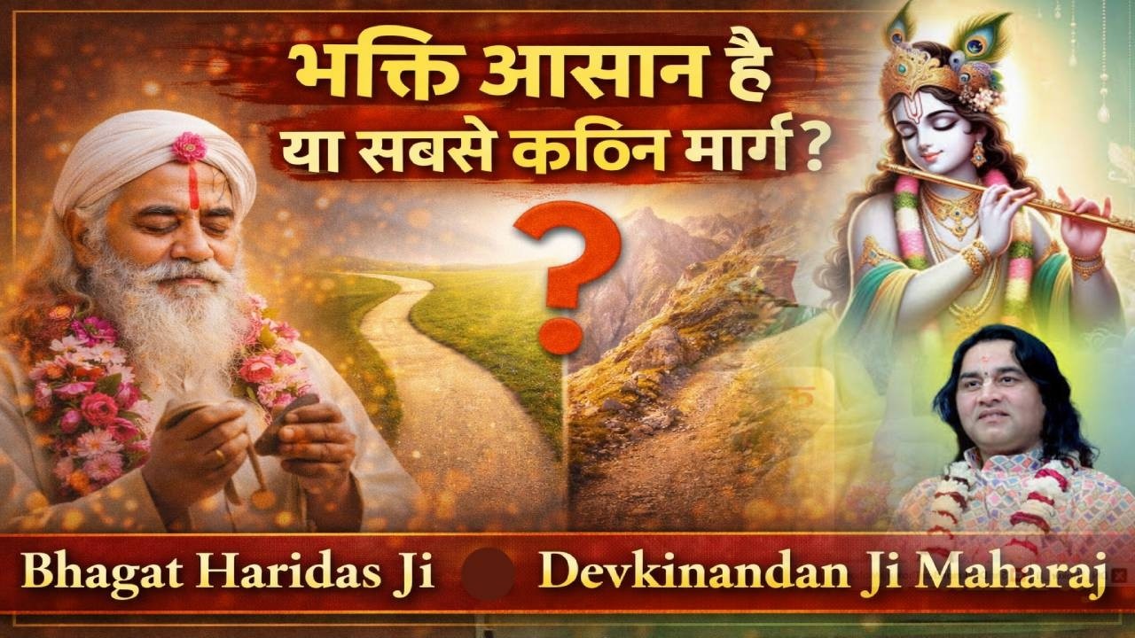 भक्ति आसान है या सबसे कठिन मार्ग? | Bhagat Haridas Ji | Devkinandan Ji Maharaj