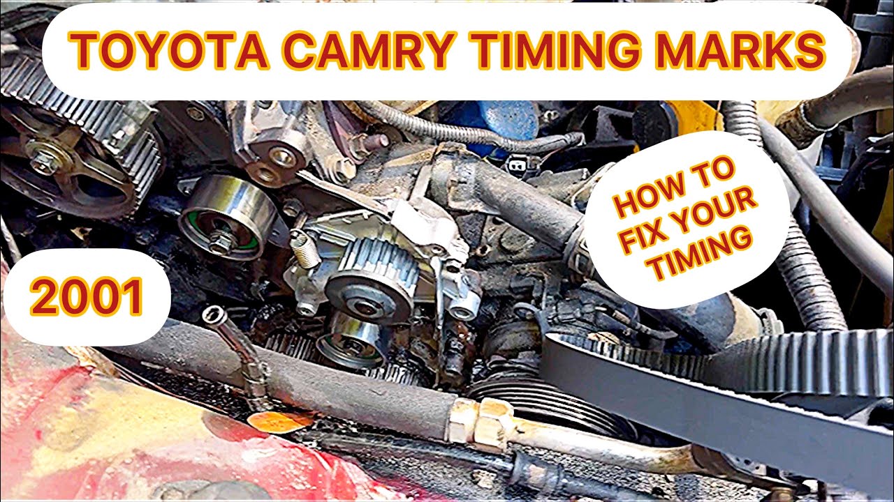 How to line up timing marks in 2001 Toyota Camry Le