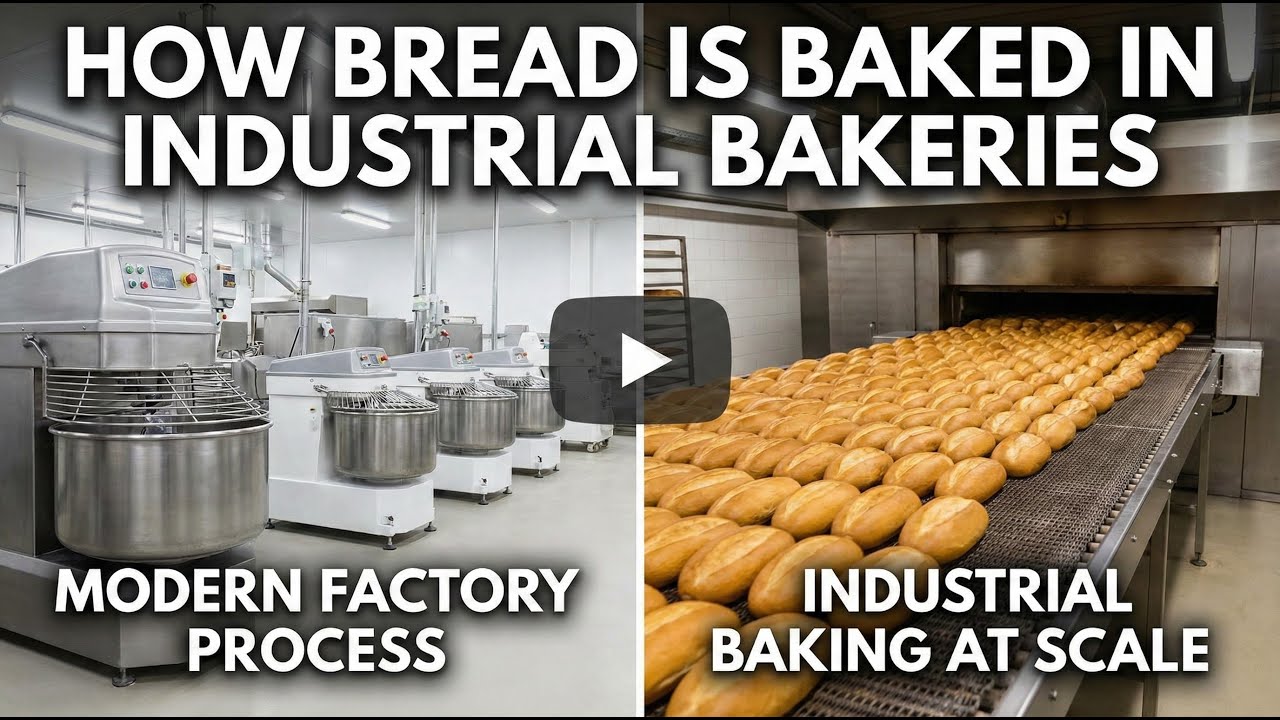 How Bread Is Baked in Industrial Bakeries | Inside a Modern Bread Factory