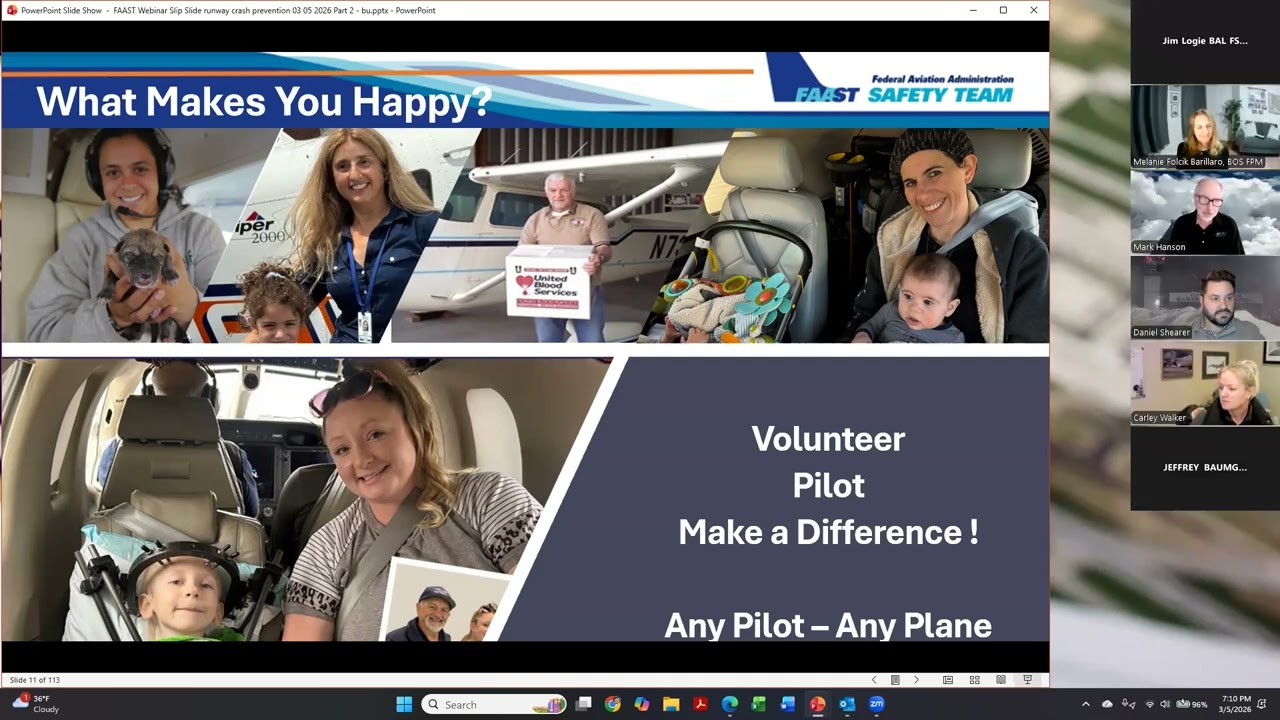 FAAST Volunteer Pilot Safety Webinar March - 2026