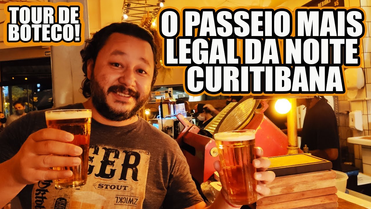 TOUR DE BOTECO - CIRCUITO POR BARES DE CURITIBA: COMIDA, BEBIDA, AMIGOS E MUITA DIVERSÃO #Vlog