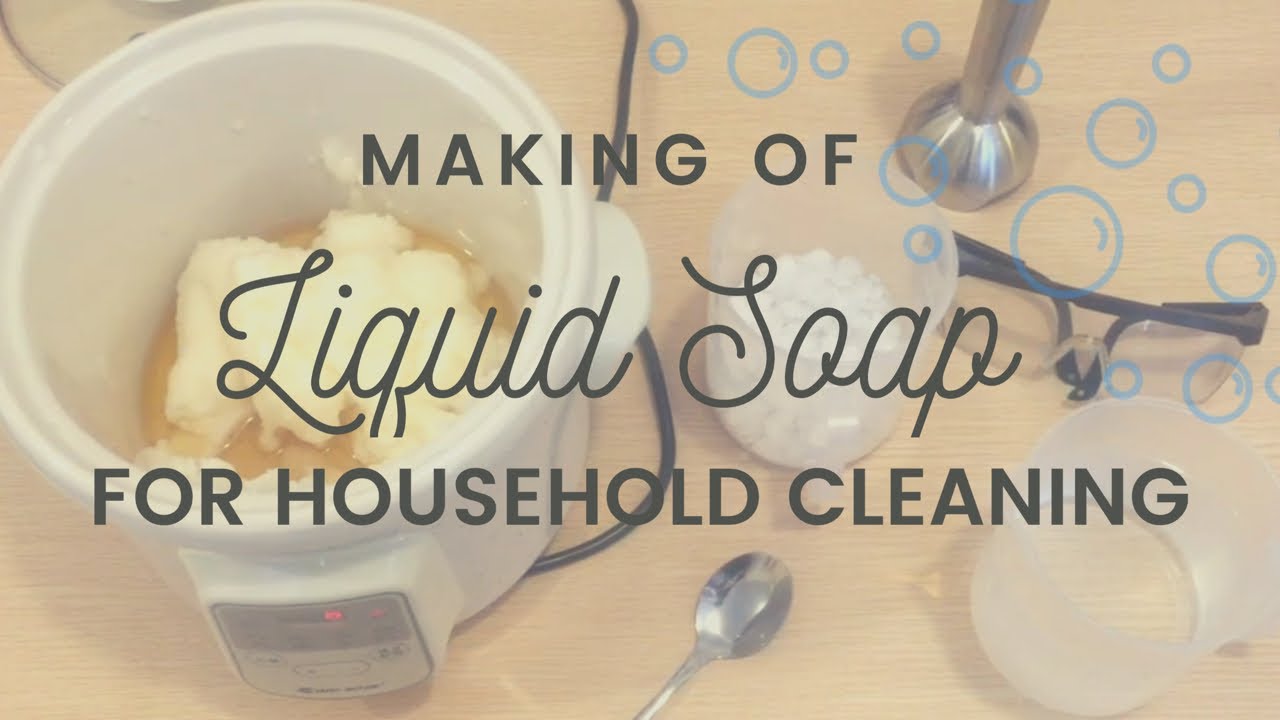 Hot Process Coconut Oil Liquid Soap (Recipe & lather test included) Part 1