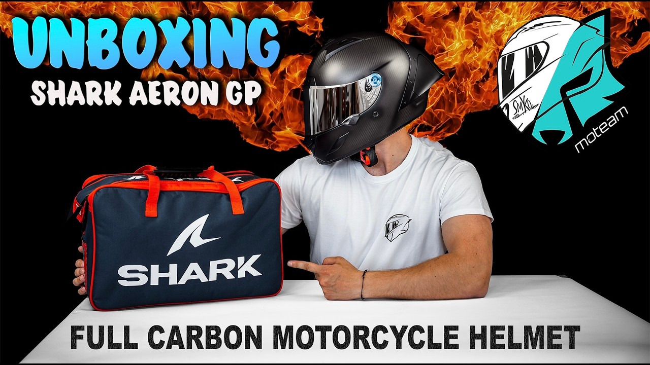 UNBOXING NOVEJ HELMY SHARK AERON GP