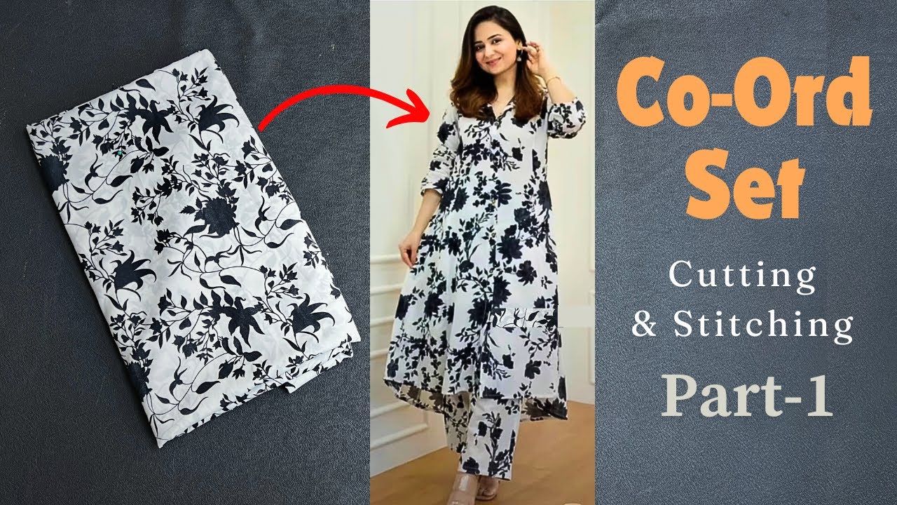 Co ord set design | co ords dress making | Co ord set cutting and stitching #part_1