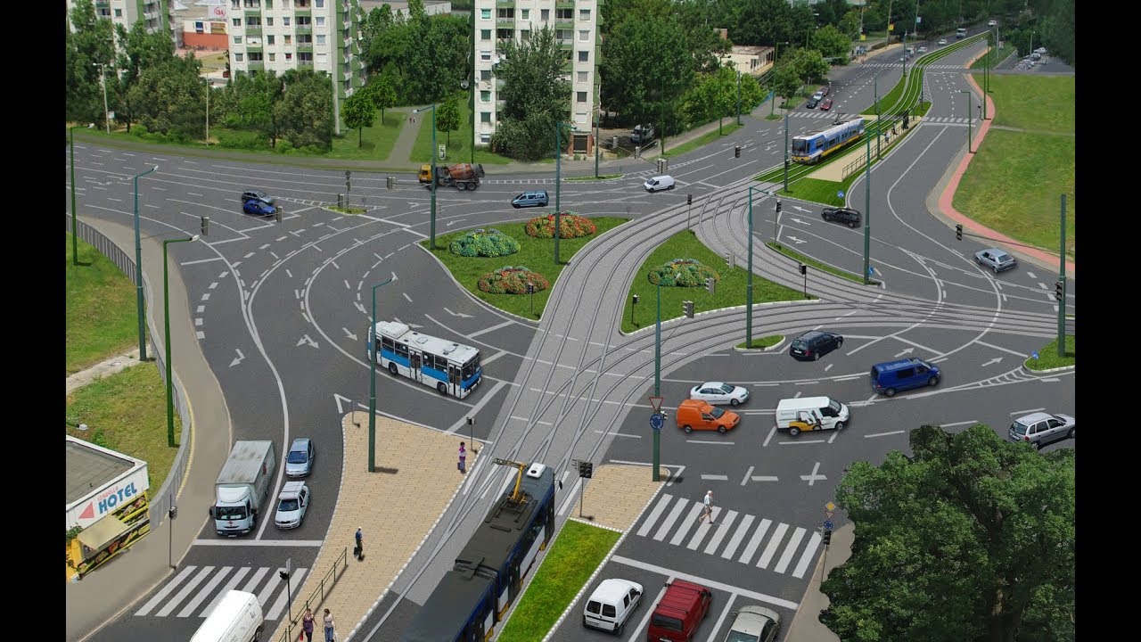 Szeged Rókusi 3 sávos jelzőkörös csomópont átépítése