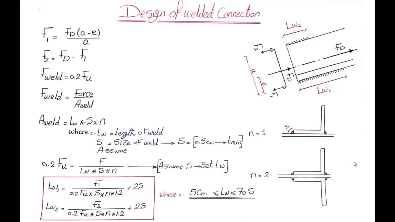 8-Design of Welded Connection-Steel Structre in Arabic-ENG/Doaa Moussa