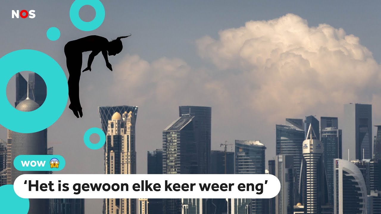 Bij deze sport springen ze van 20 meter hoogte in het water