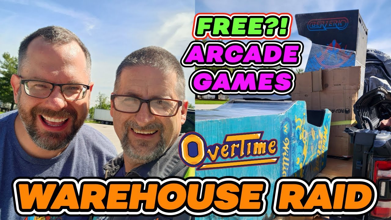 Arcade Warehouse Raid! 🏴‍☠️ Picking up a Moon Patrol & Berzerk for FREE?! 🤯 Featuring Nintendork!