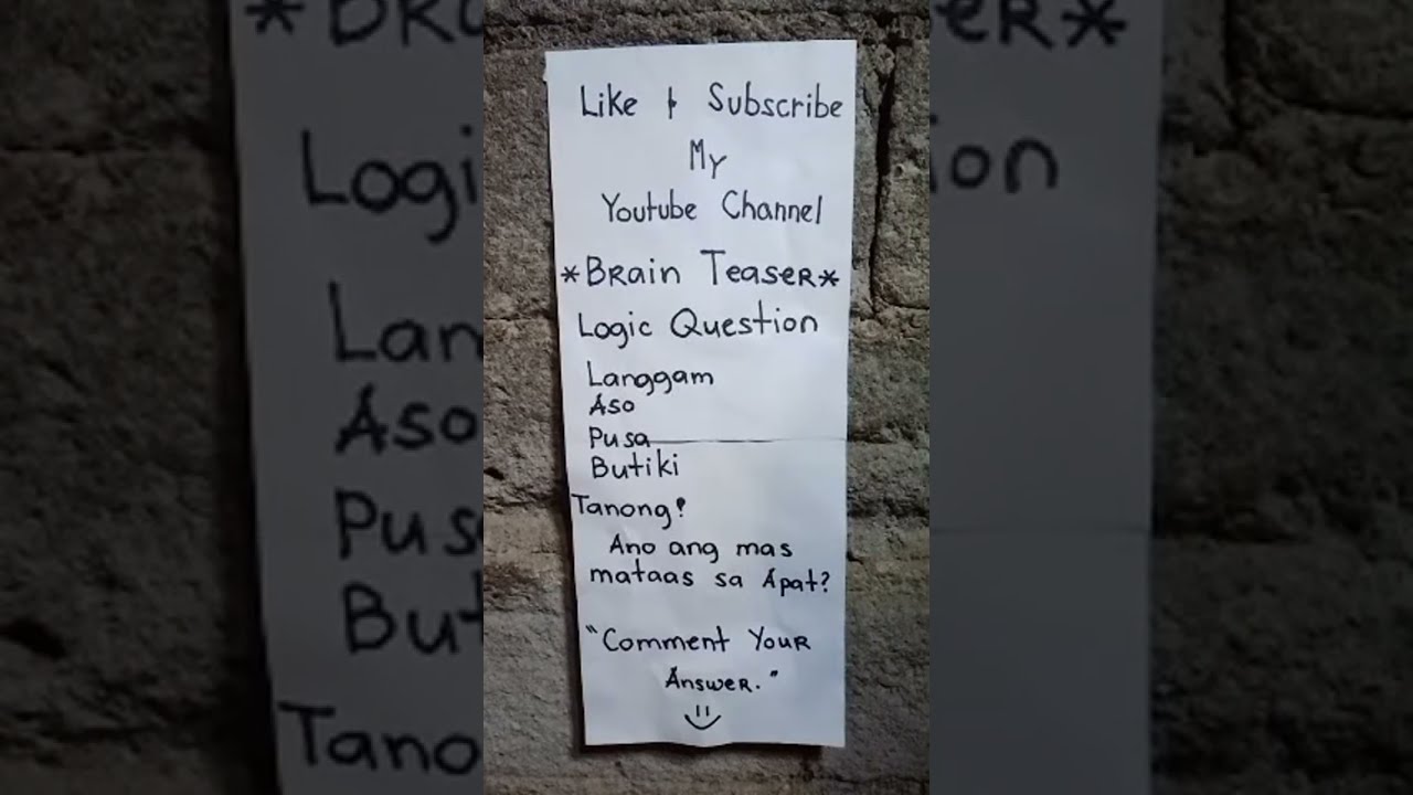 Brain Teaser ni Manay Amz Tv silent live