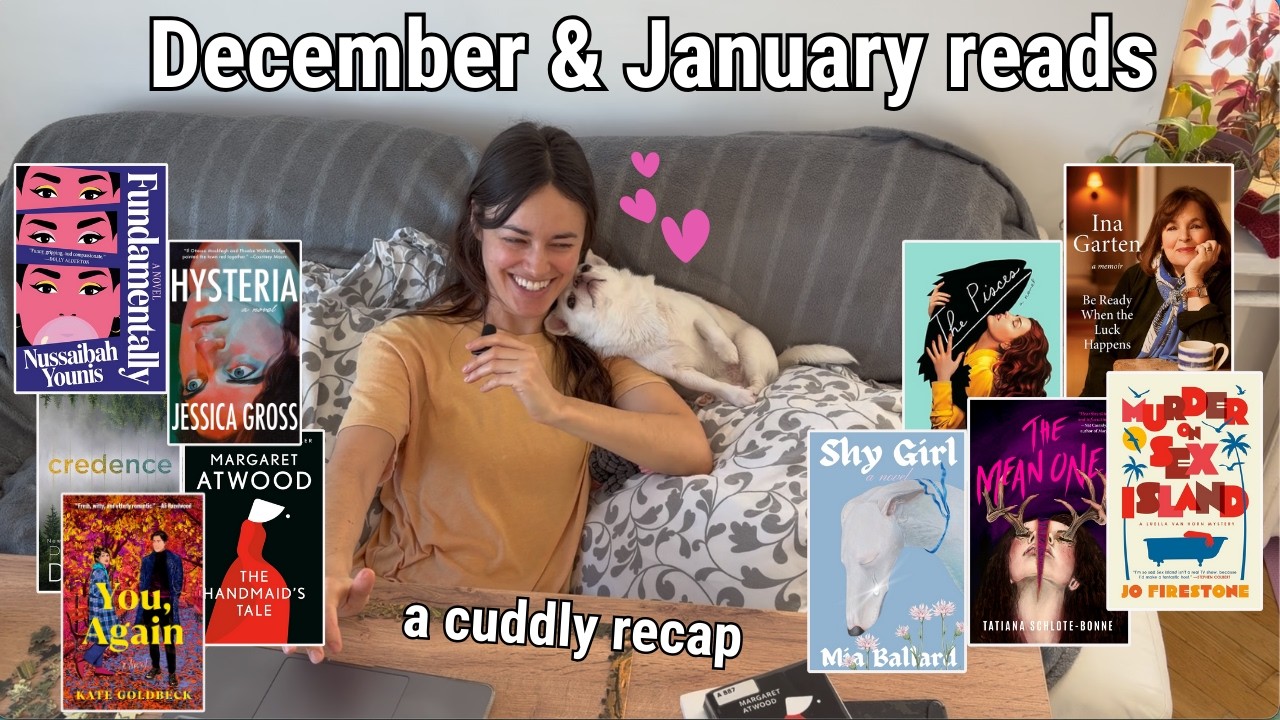 The 14 books I read in December & January 💕📚 reading wrap-up with my puppy 🐾