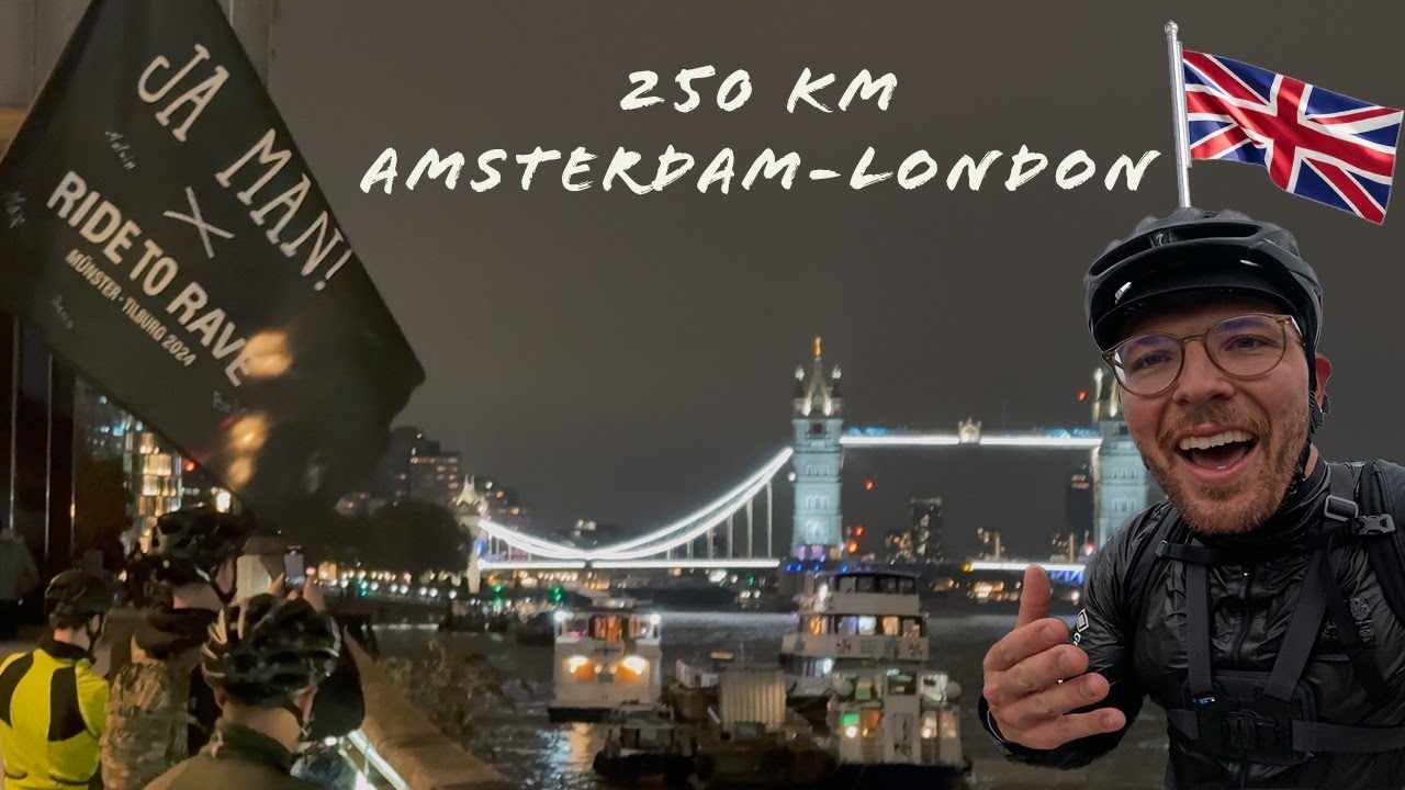 250km mit Rad von Amsterdam nach London | Ride to Rave | skatepunk2425