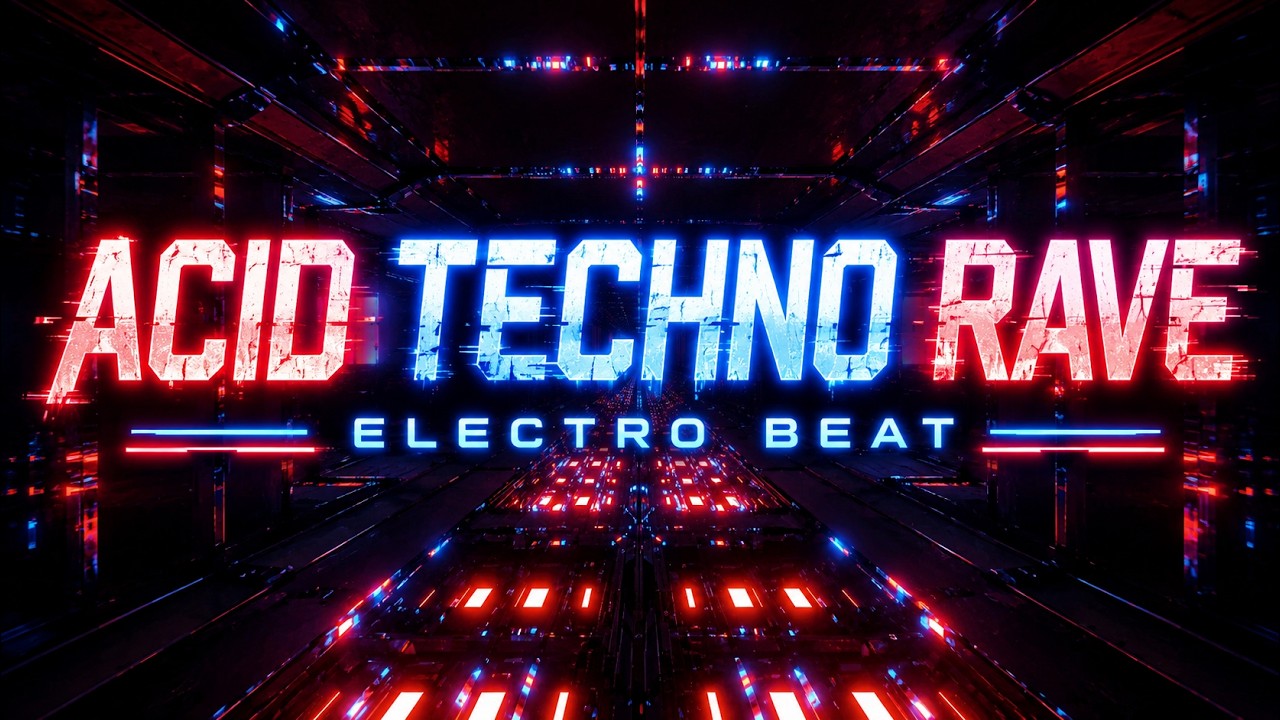 Neon Acid Techno Rave Tunnel ⚡ Electro Cyberpunk Beat for Night Drives & Focus