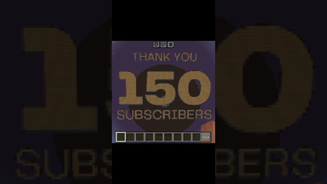 150 Subscribers Celebration! #shorts #minecraft #150 #subscribers #celebration #pixelart