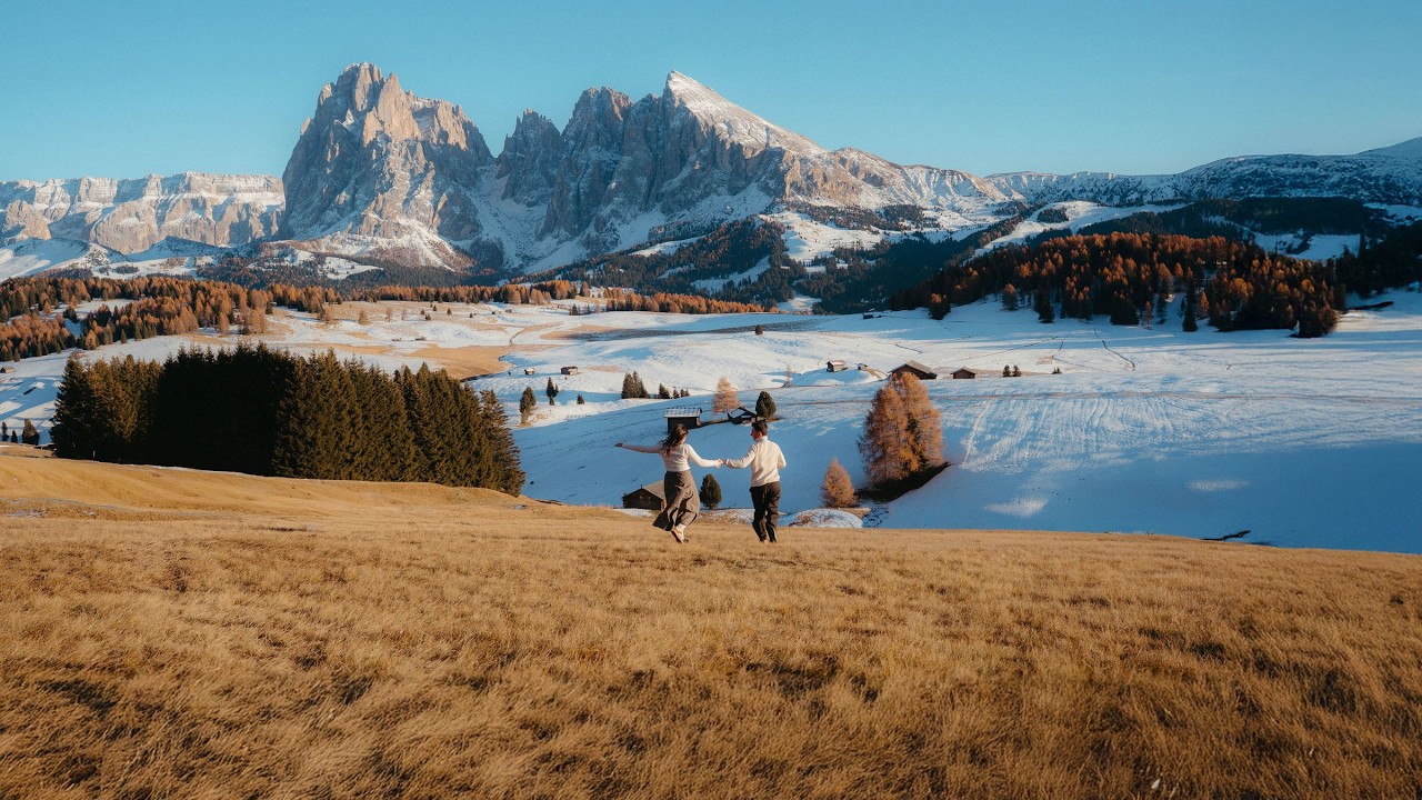 Running Through the Dolomites | A Cinematic Couple Film